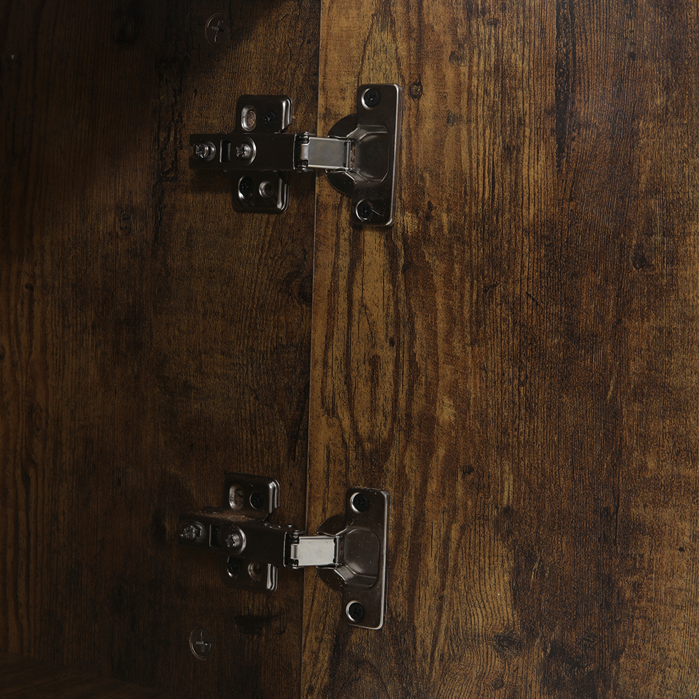 New Rustic Brown Industrial Style Wooden Bookshelf