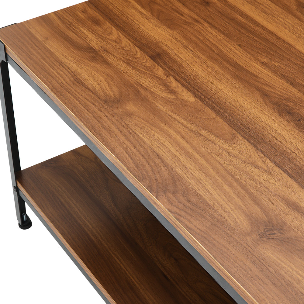 New 2-Tier Walnut Finish Coffee Table