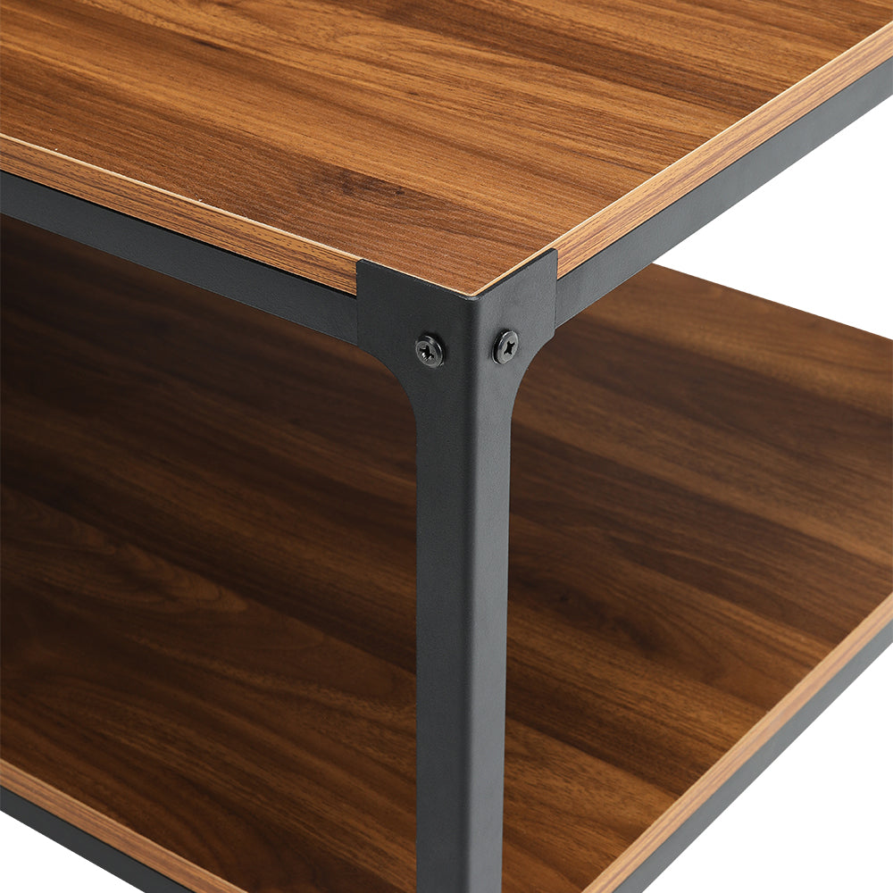 New 2-Tier Walnut Finish Coffee Table