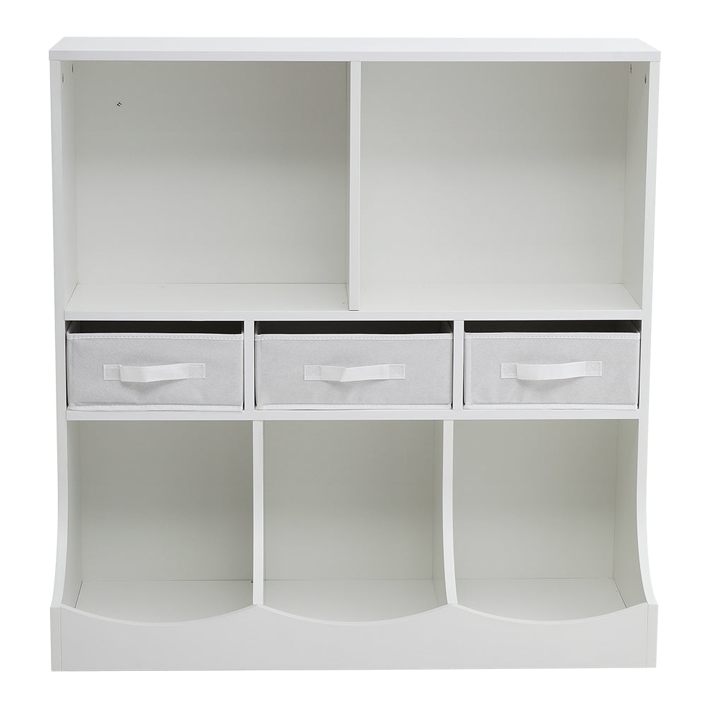 New 3 Tier Open Style Storage Cabinet White