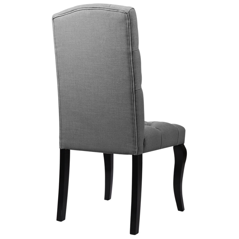 Tufted Linen Upholstered Side Chair for Living Dining Room 1PC