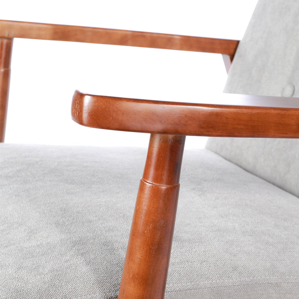 New Solid Wooden Frame Upholstered Tufted Sofa