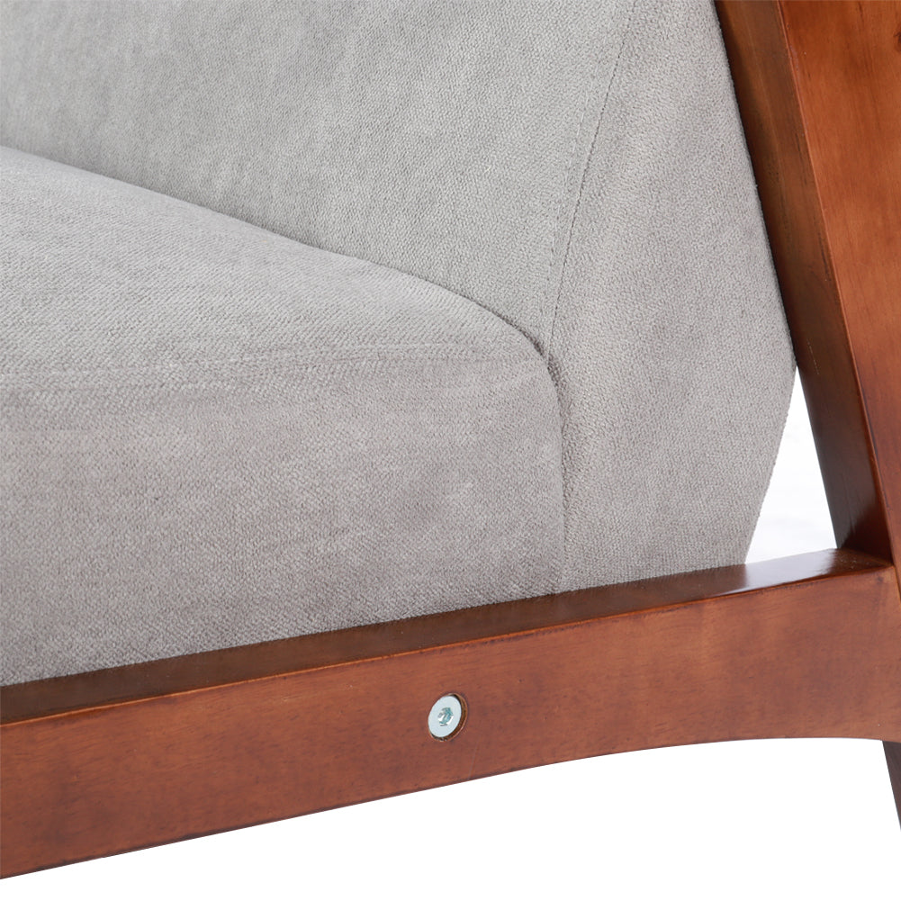 New Solid Wooden Frame Upholstered Tufted Sofa