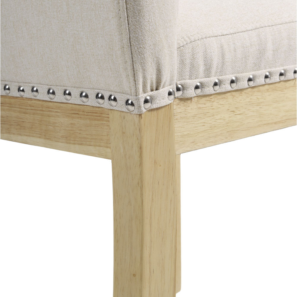 New Modern Upholstered Dining Chair Beige 1PC