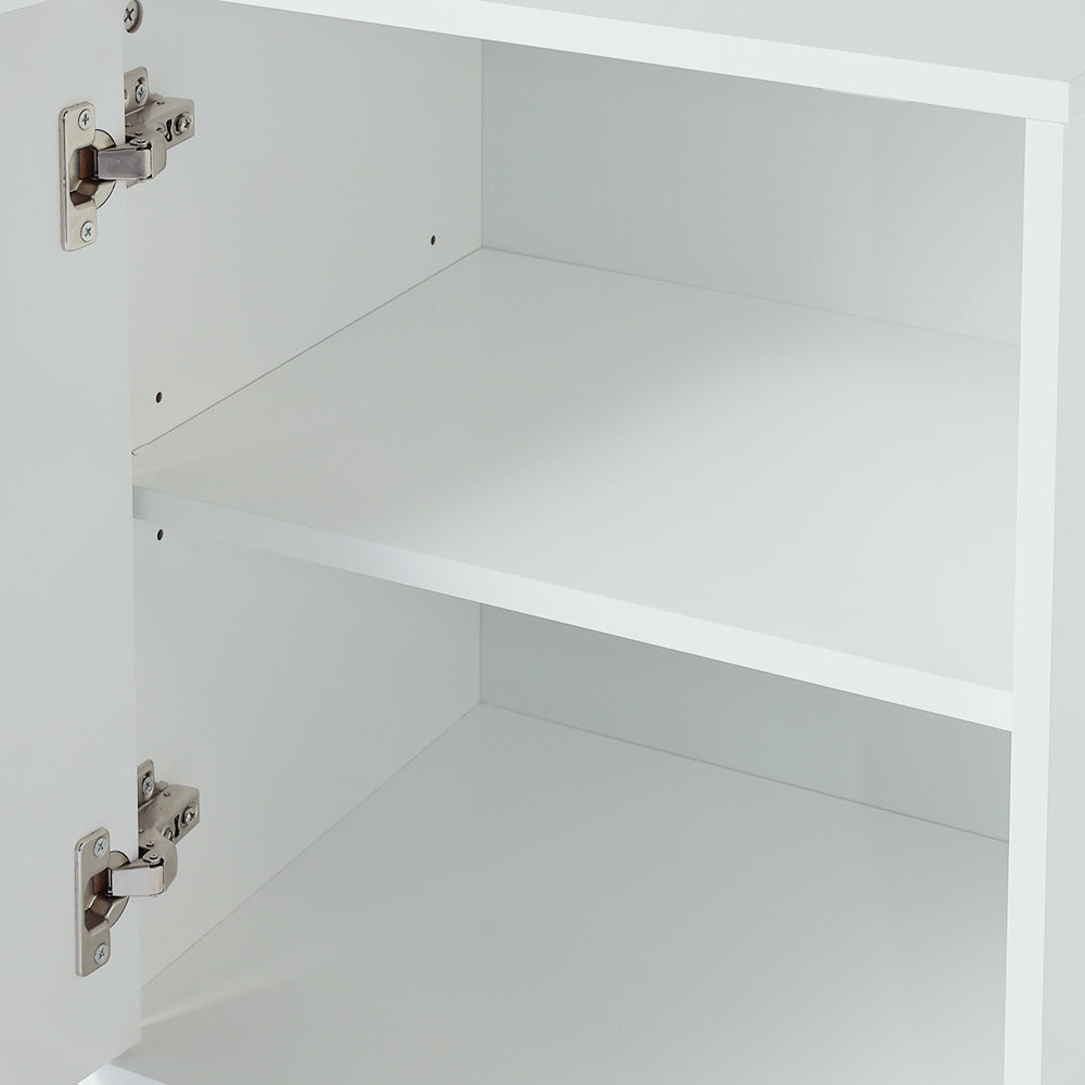 New Wooden Doors Storage Nightstand Bedside Table