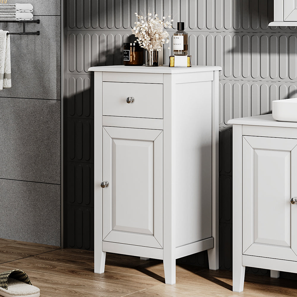 Raised Doors Floor Cabinet with Drawer