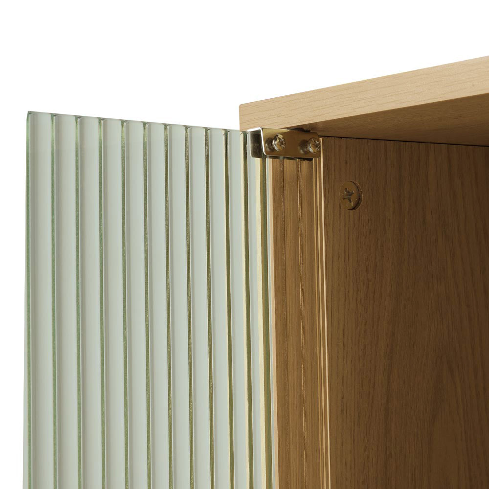 New Wood Grain 4 Drawer Chest Cabinet with Door