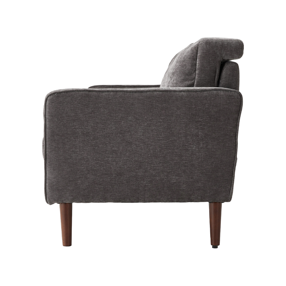New 2 Seater Chenille Sofa with Tufted Seat and Removable Cushions