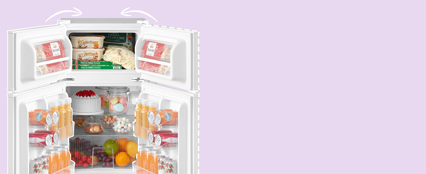 87L Under Counter Fridge Freezer