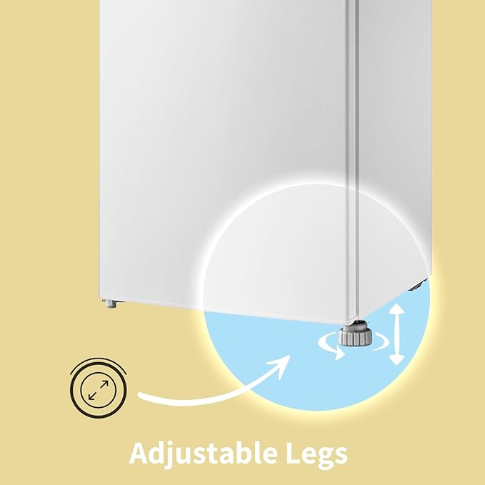 131L Freestanding Under Counter Fridge White