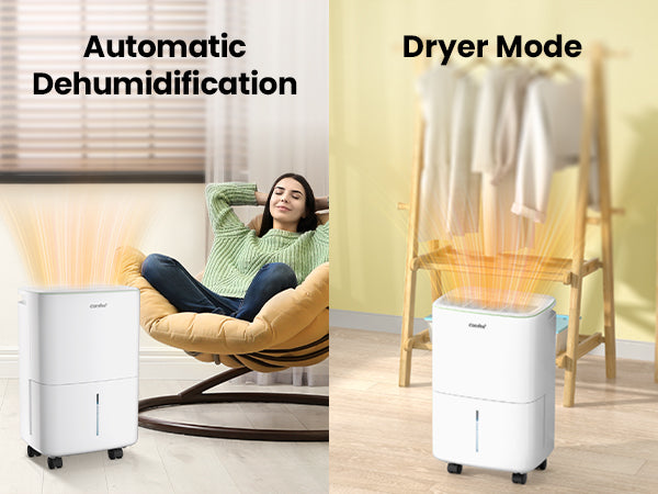 Aqua Dry 12L/DAY Dehumidifier for Home with 2.5L Water Tank