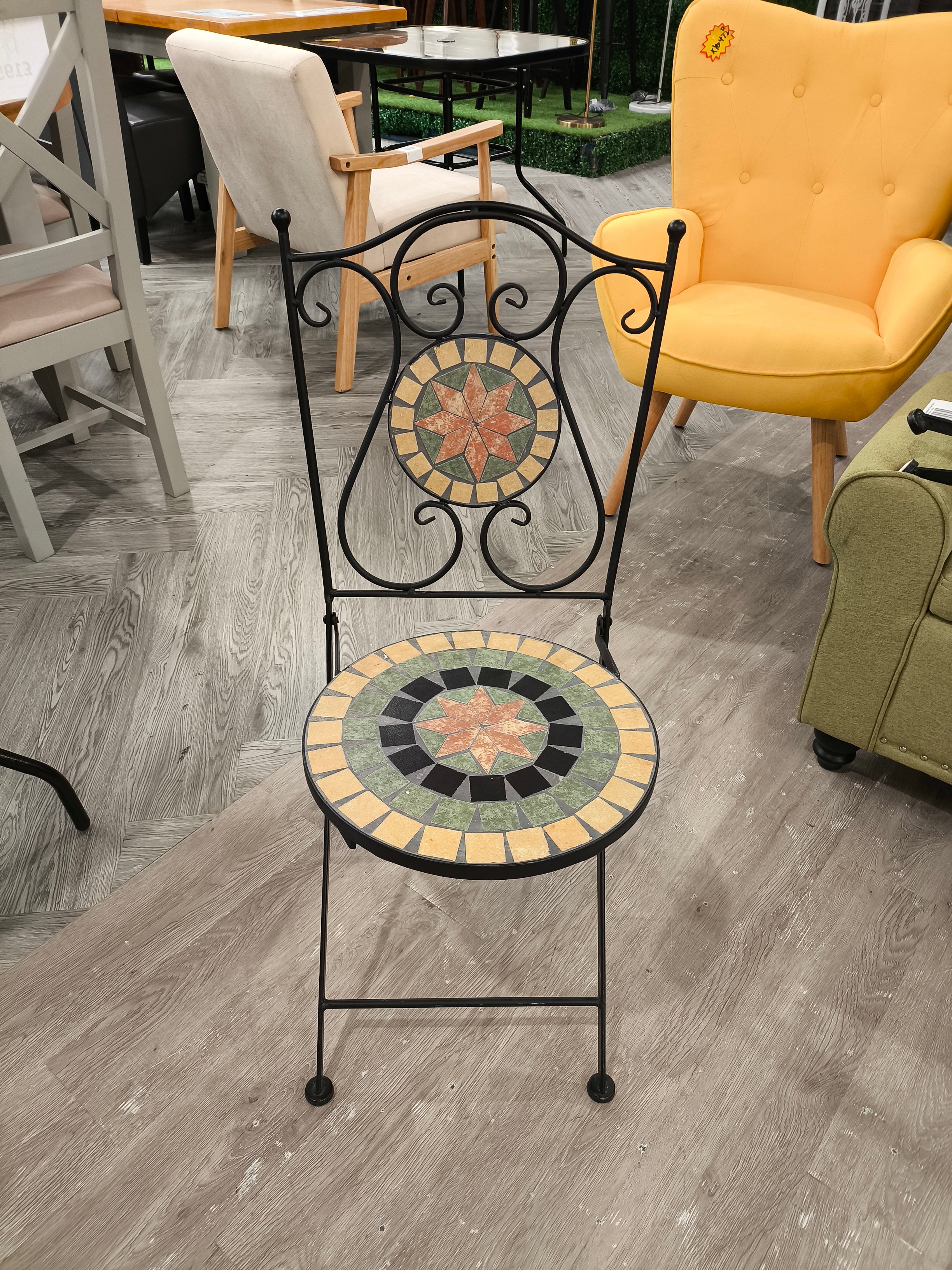 Garden Mosaic Bistro Chair 1PC