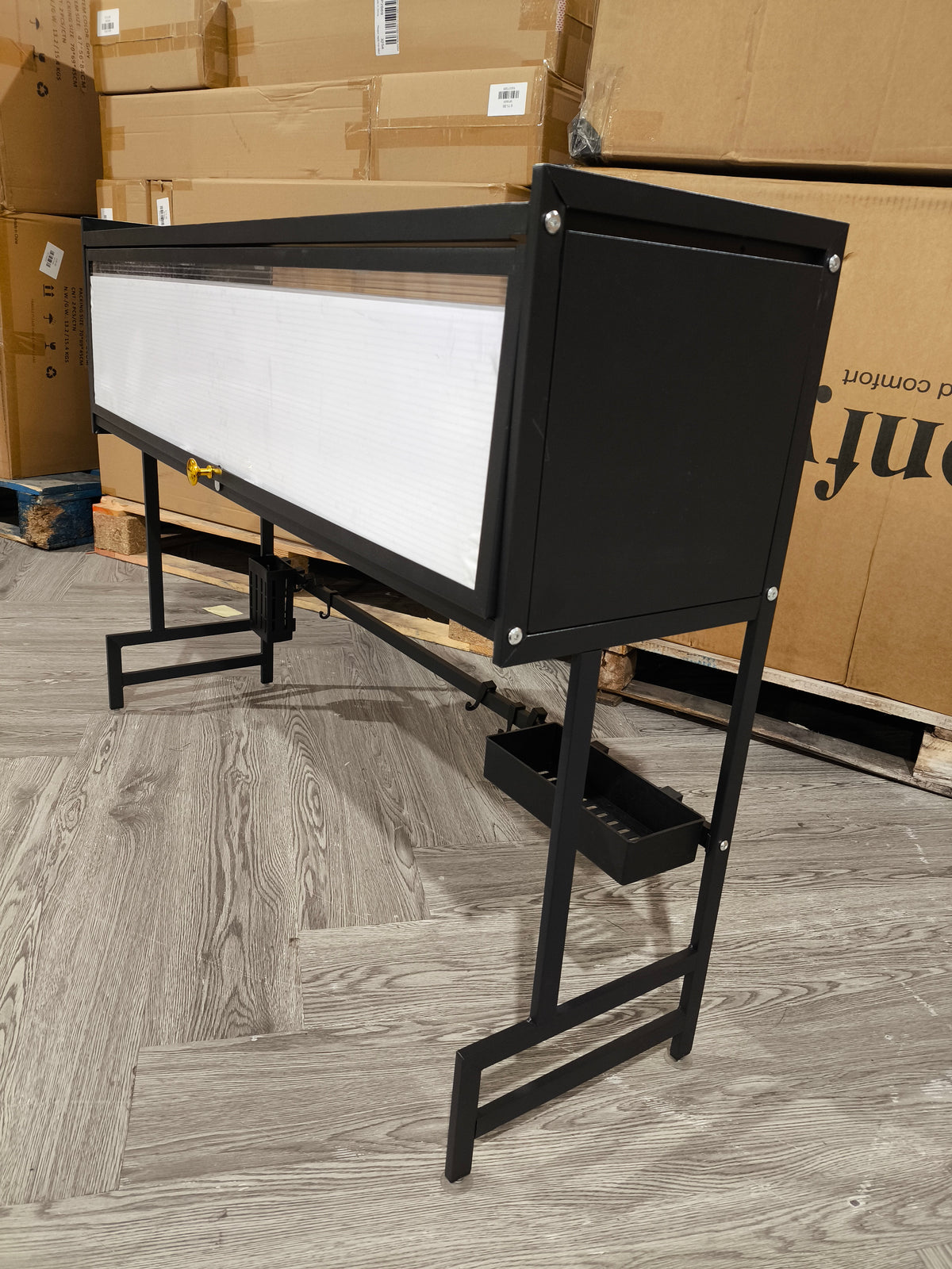 105cm Over Sink Kitchen Dish Storage Rack Black
