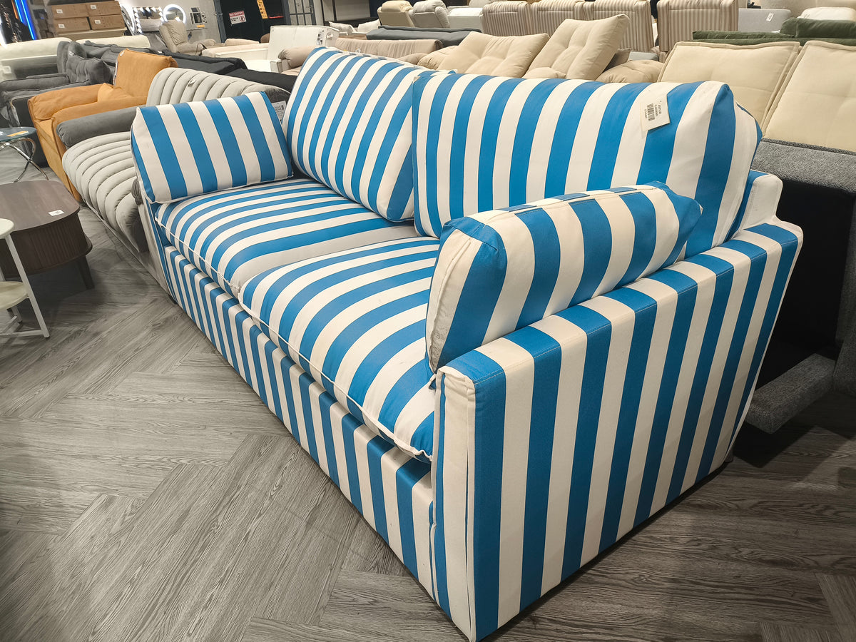 Retro Striped Fabric Handmade Sofa