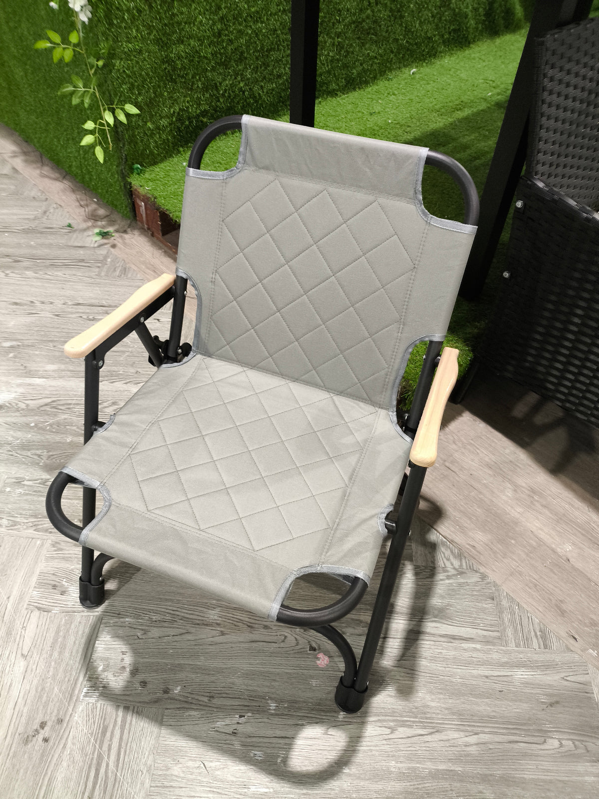 Portable Folding Camping Chair Grey