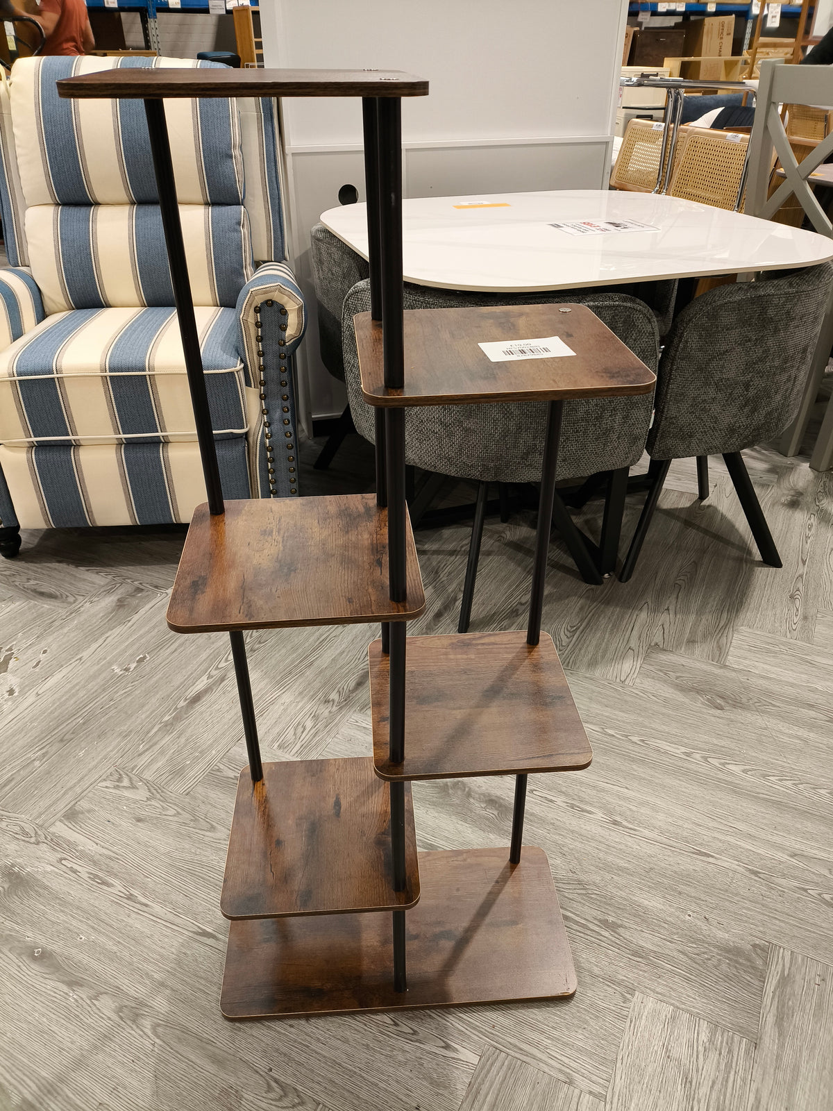 6 Tier Metal Plant Stand Flower Pot Corner Shelf Display Rack