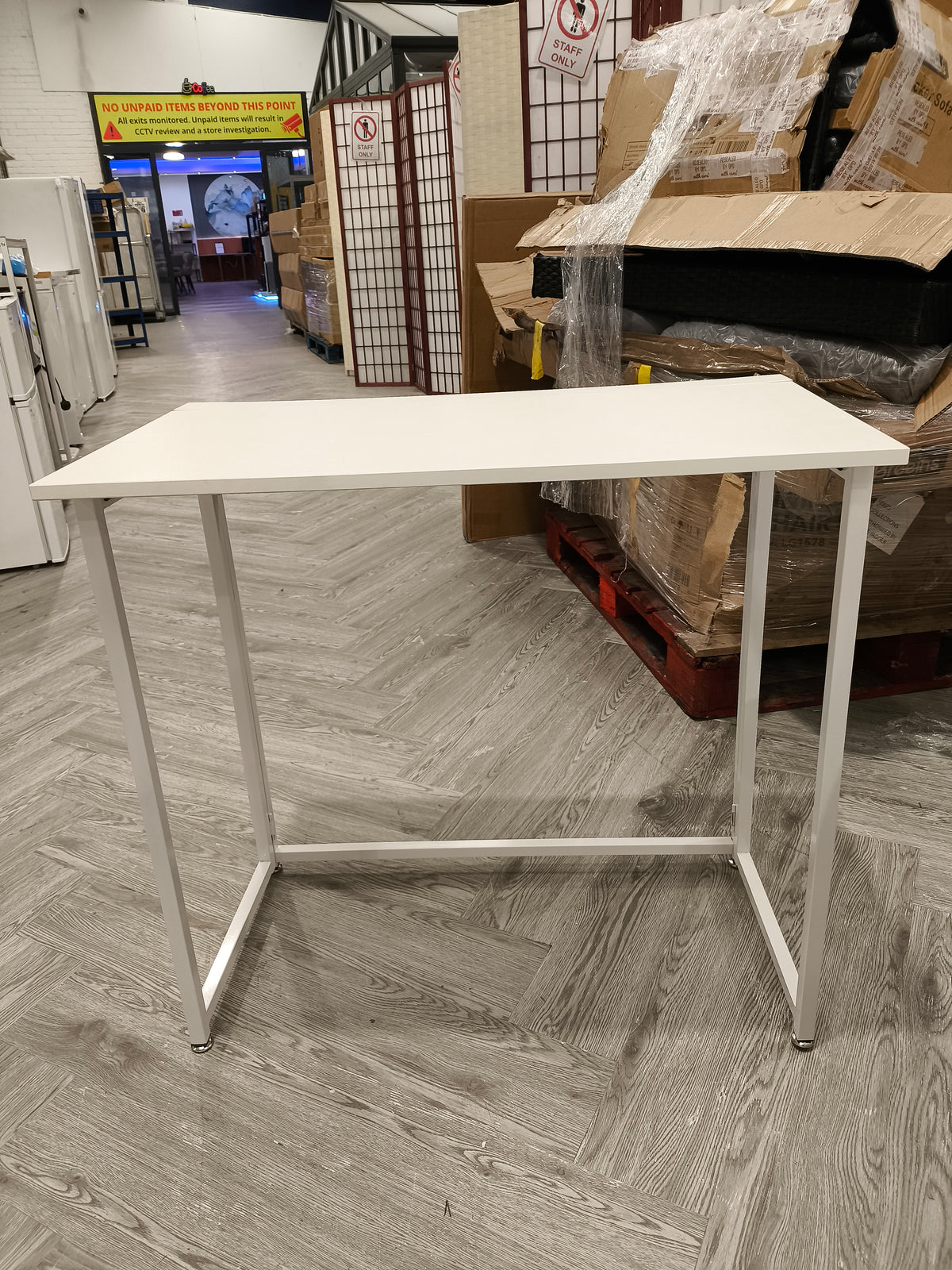 Particle Board Folding Desk with Metal Frame