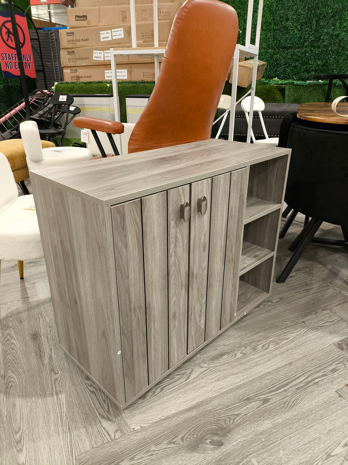 Wooden Shoe Storage Cabinet