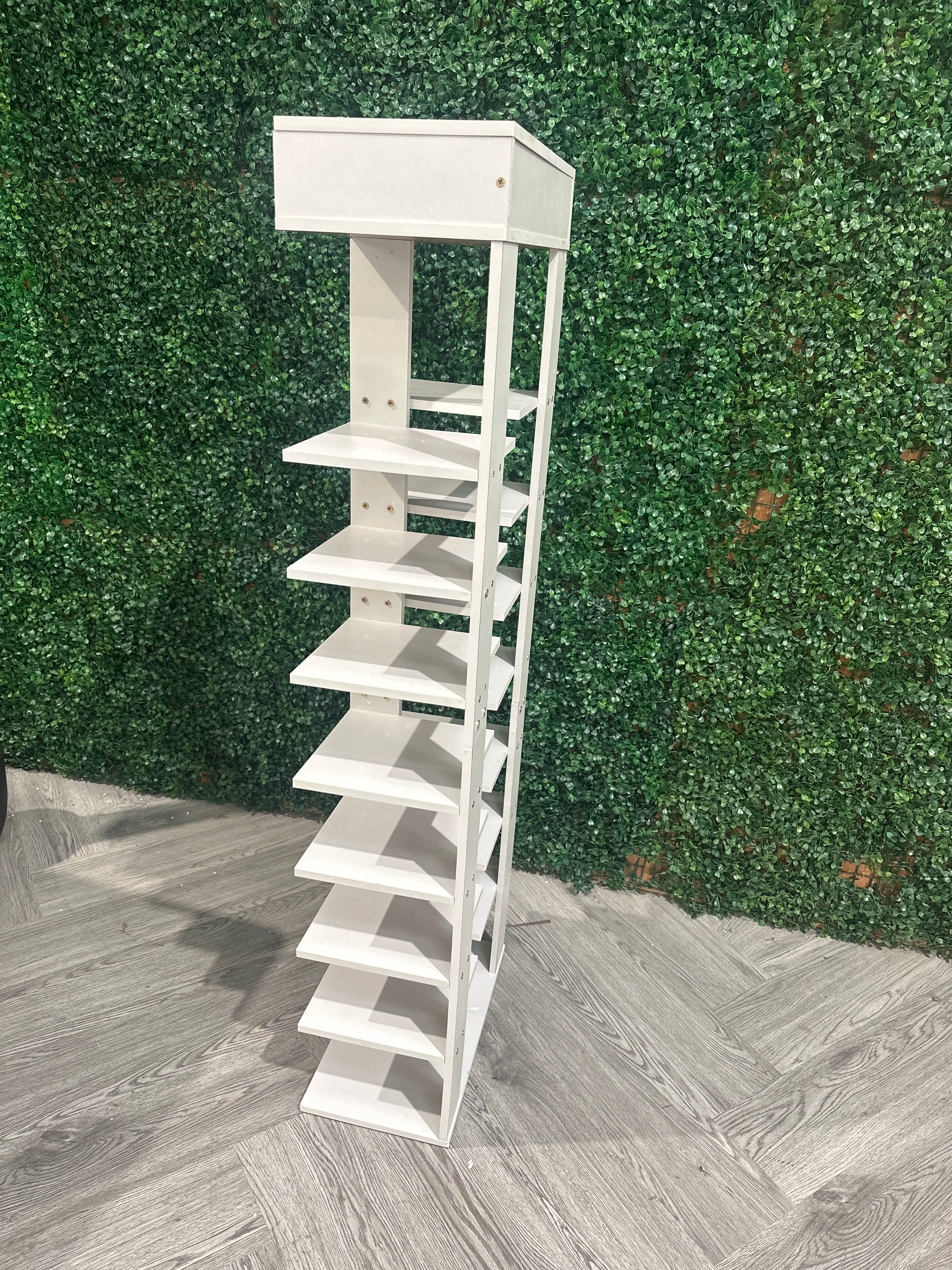 9 Tier Shoe Rack with Drawer Organiser Storage Shelf Hallway Shoe Rack