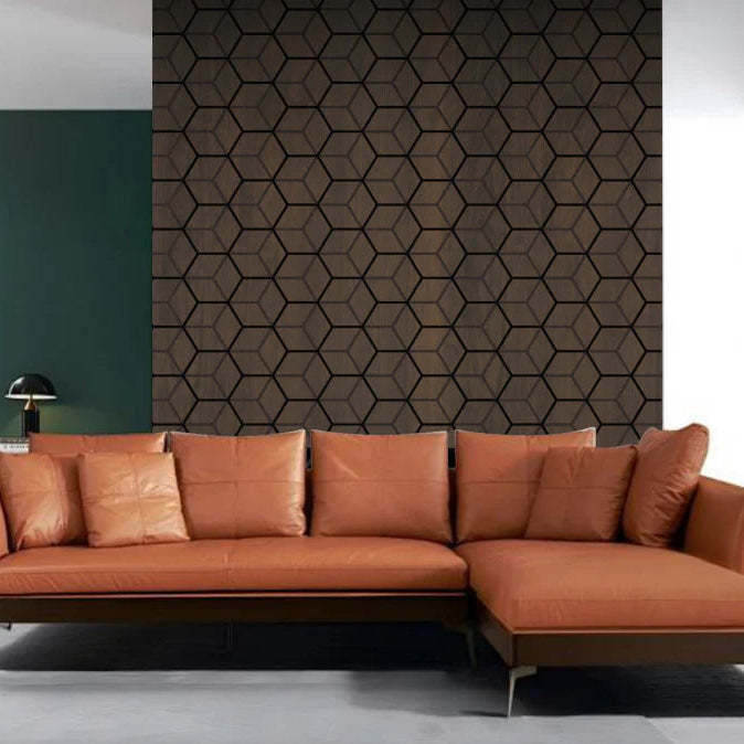 New Set of 4 Hexagon Wall Panel 240cm H