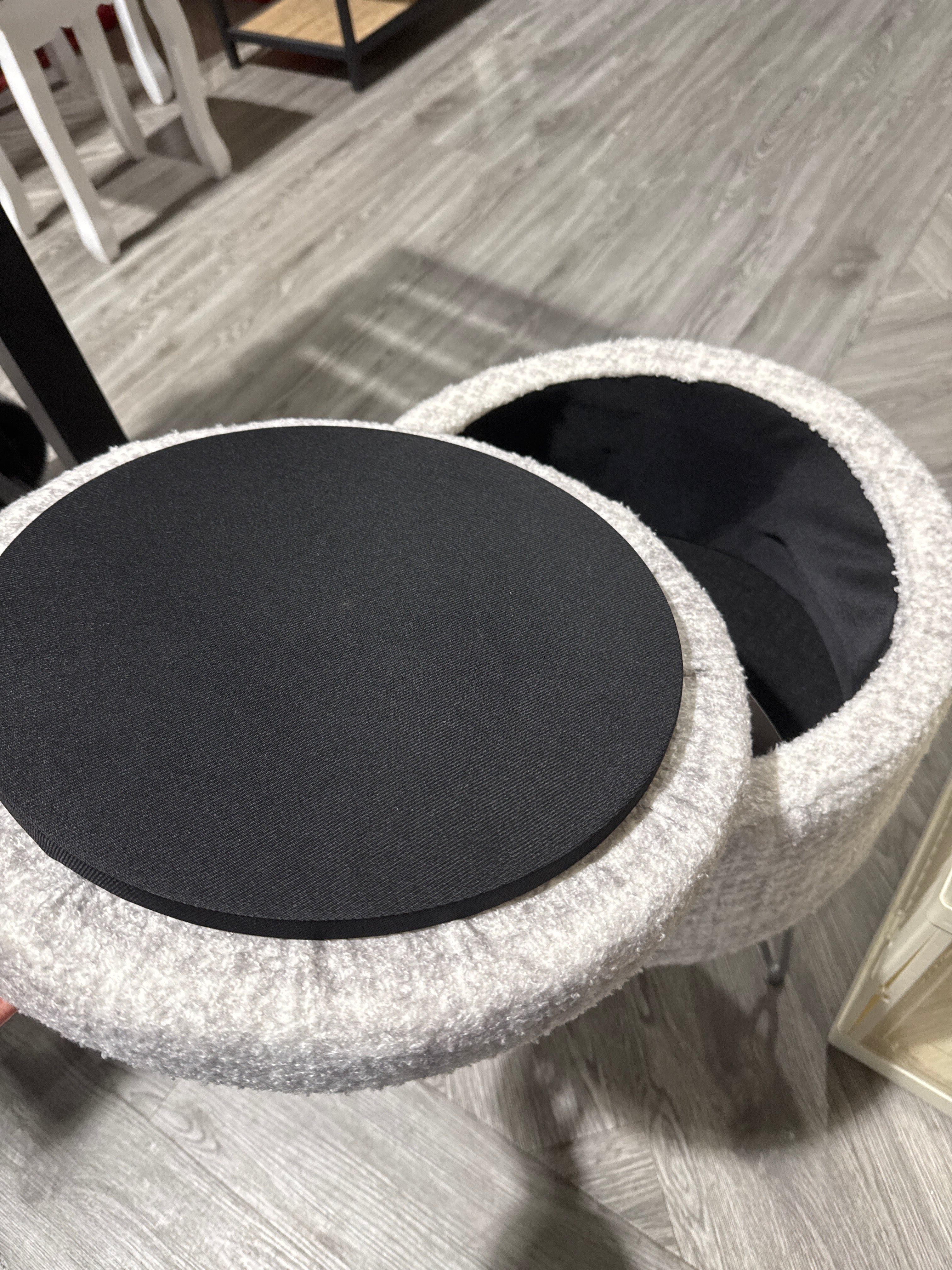 Modern Round Storage Ottoman