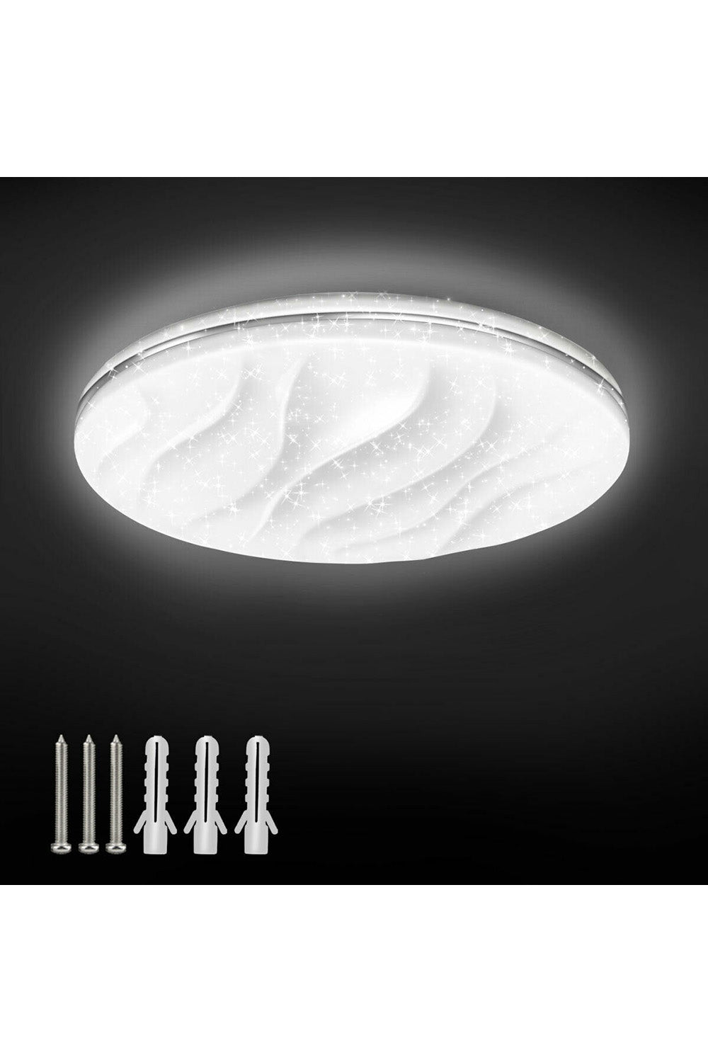 New 12W LED Wavy Ceiling Light Non Dimmable 6500K