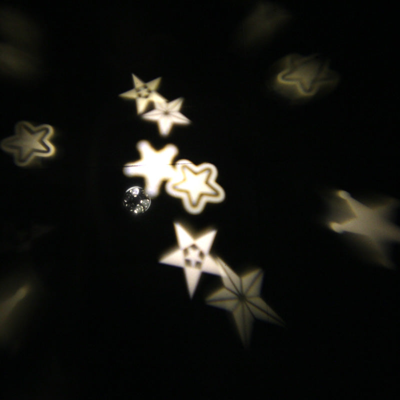 3D Star Projector Lamp with Plug Warm White