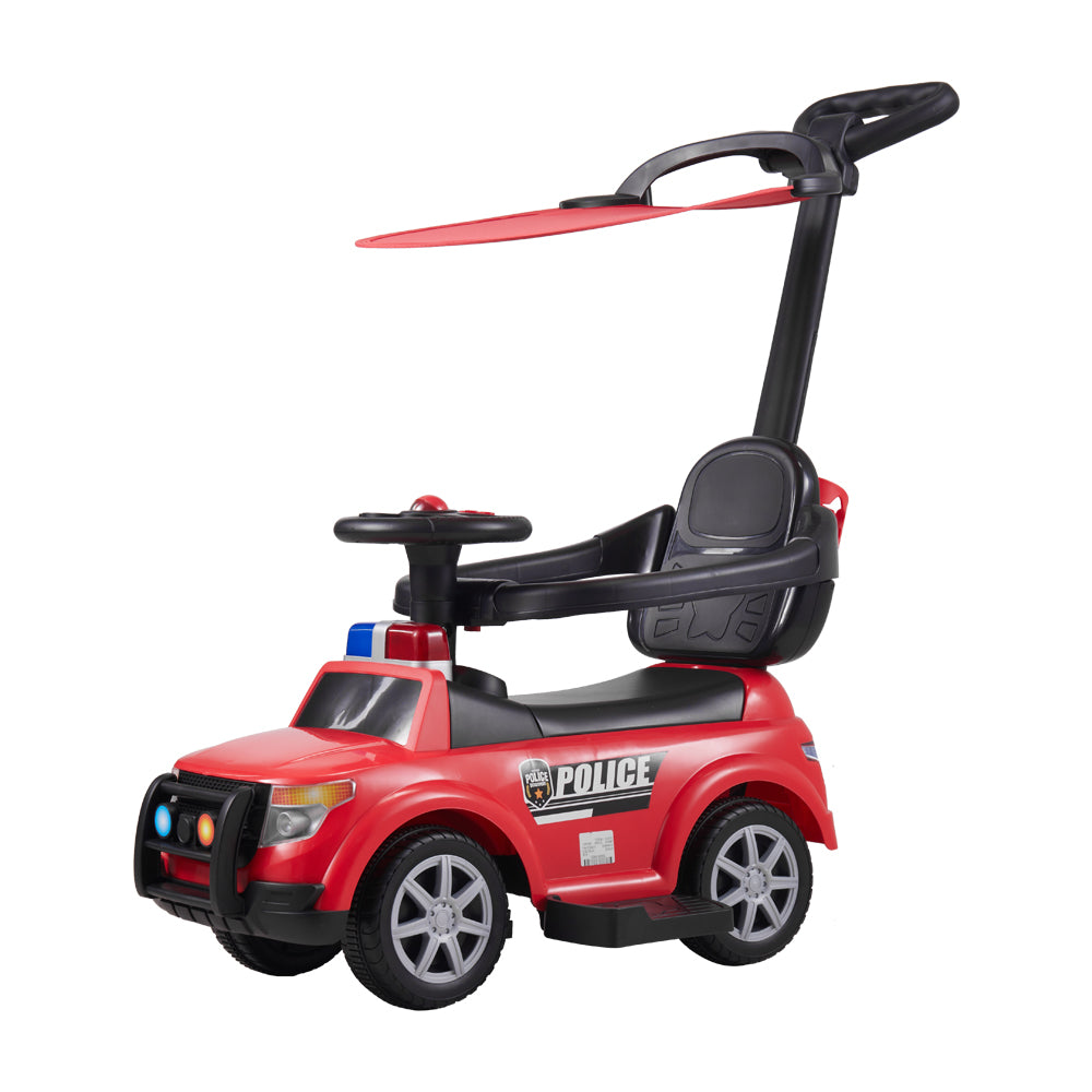 New Kids Ride On Police Push Car Red