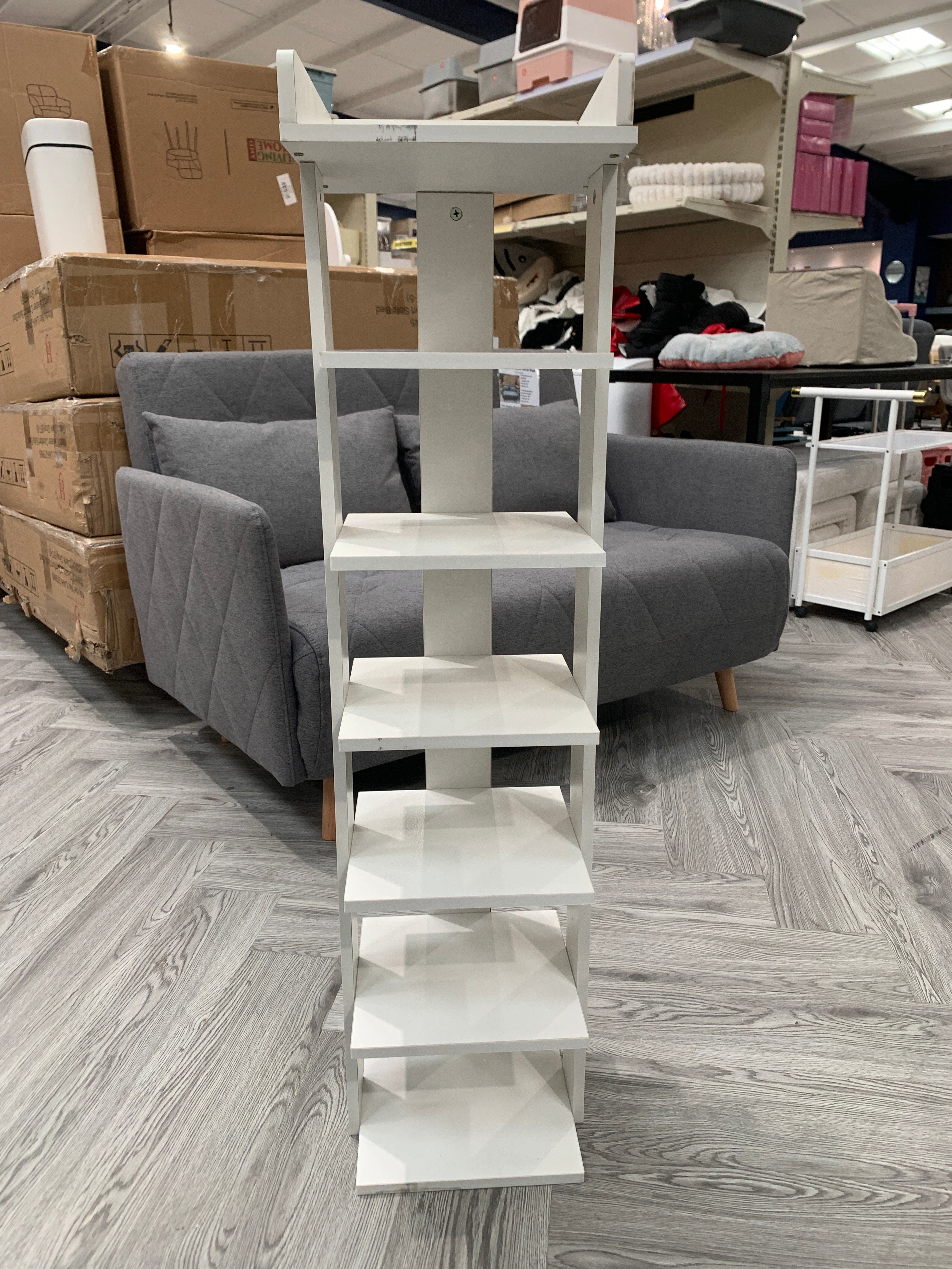 7 Tier MDF Shoe Rack White