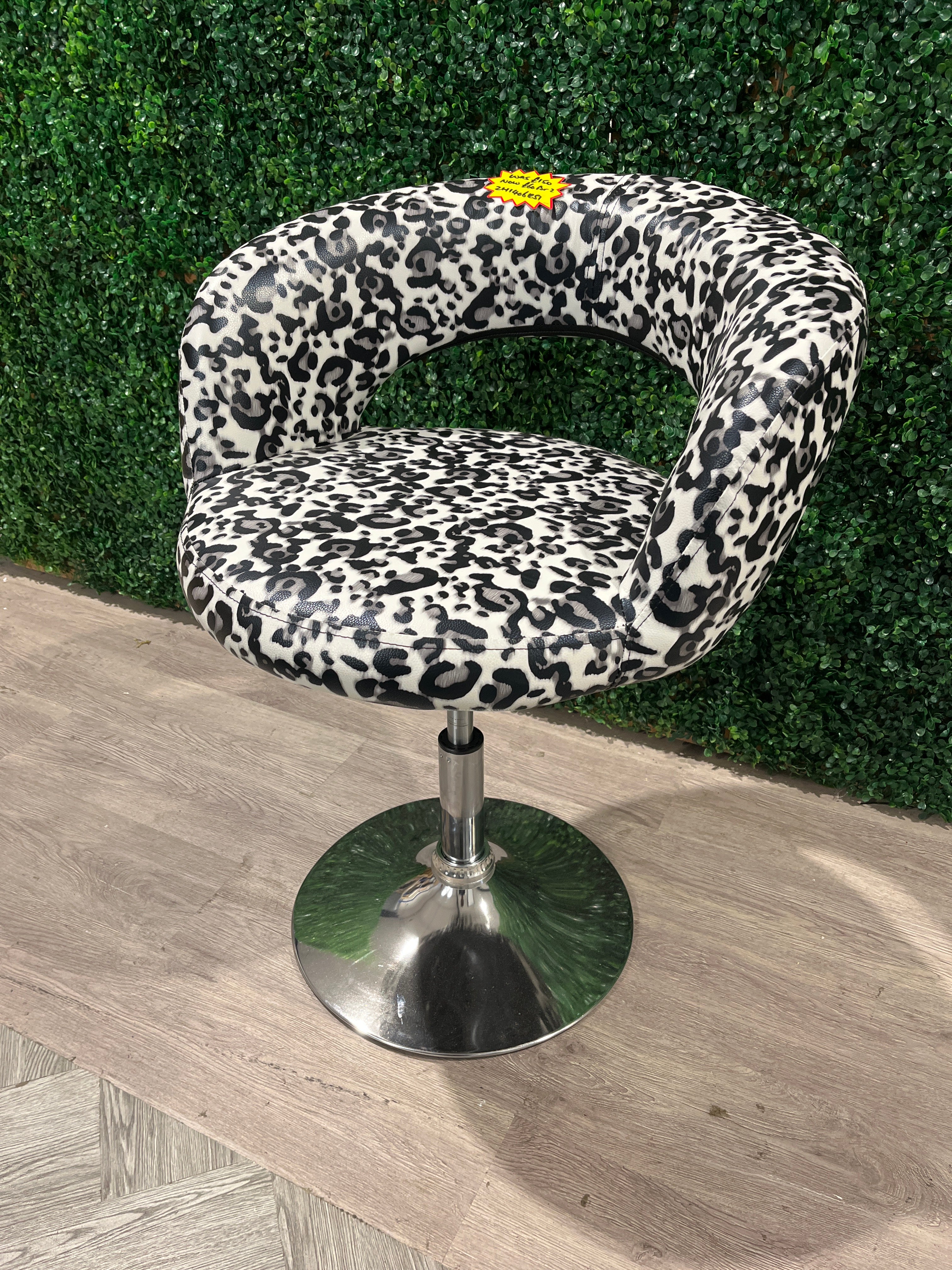 Cheetah Pattern Leopard Print Dining Chair Bar Stool 1PC