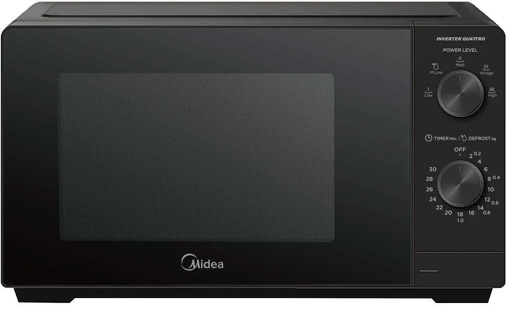 New Midea Black 20L Microwave Oven with 5 Power Levels