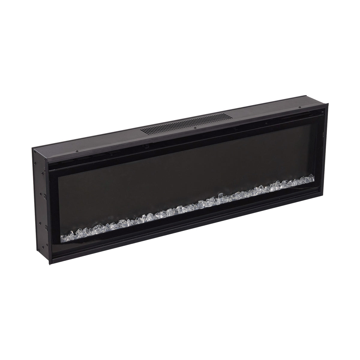 New Wall Mounted Electric Fireplace with Remote Control Black