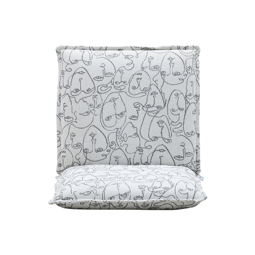 New Modern Linen Accent Chair with Metal Base