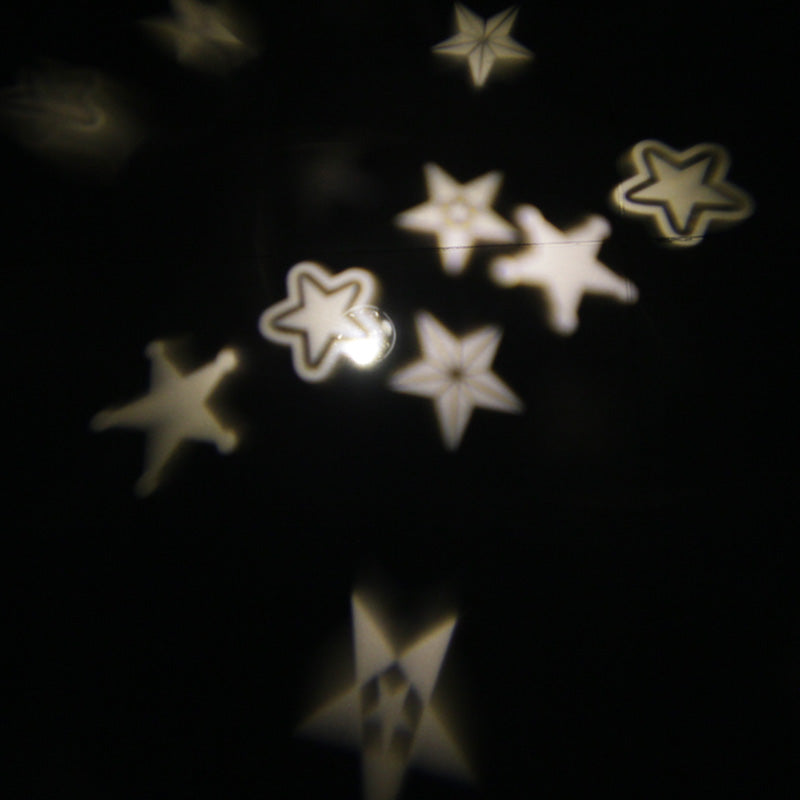 3D Star Projector Lamp with Plug Warm White