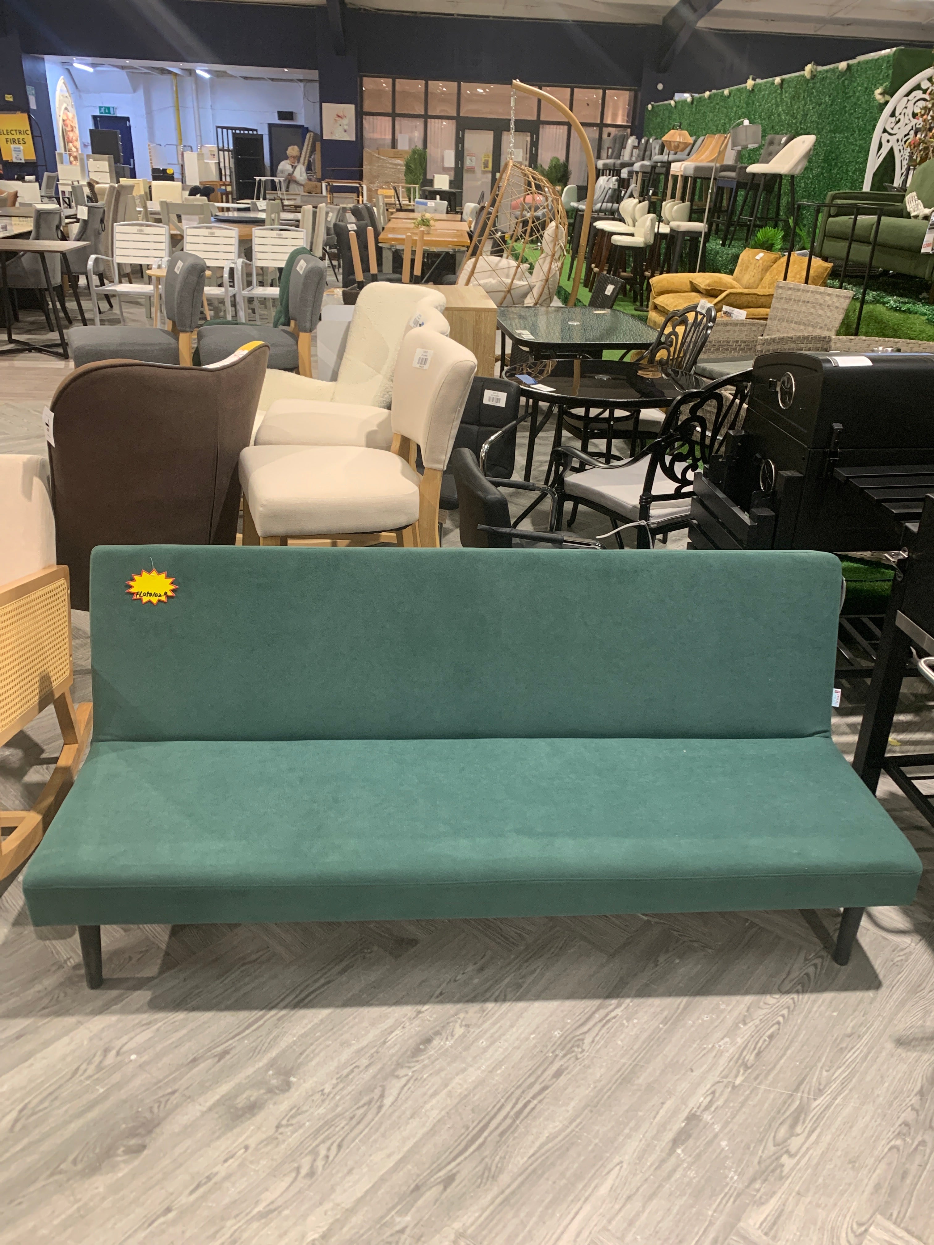 Modern Convertible Sofa Bed Green
