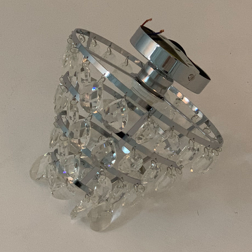 E27 Bulb Base Crystal Ceiling Light
