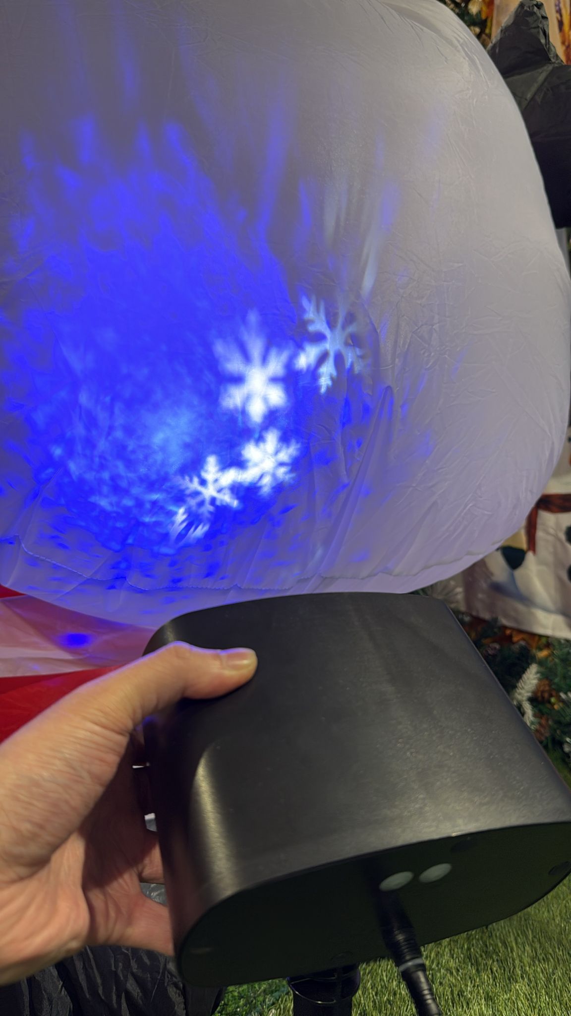 New Cloud Mist Lamp Blue and White Snowflake