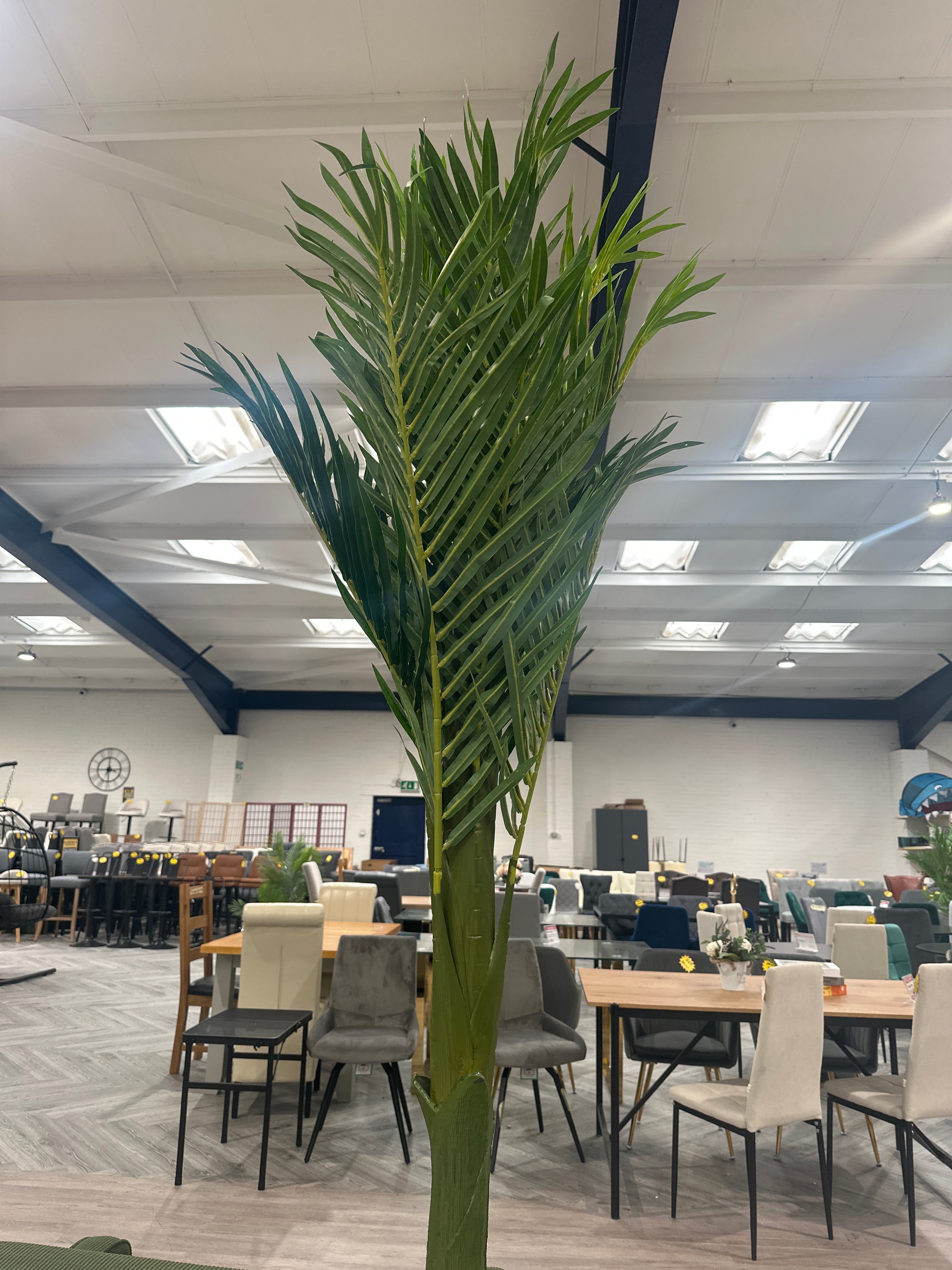 220cm H Artificial Coconut Palm Tree Decorative Plant in Planter
