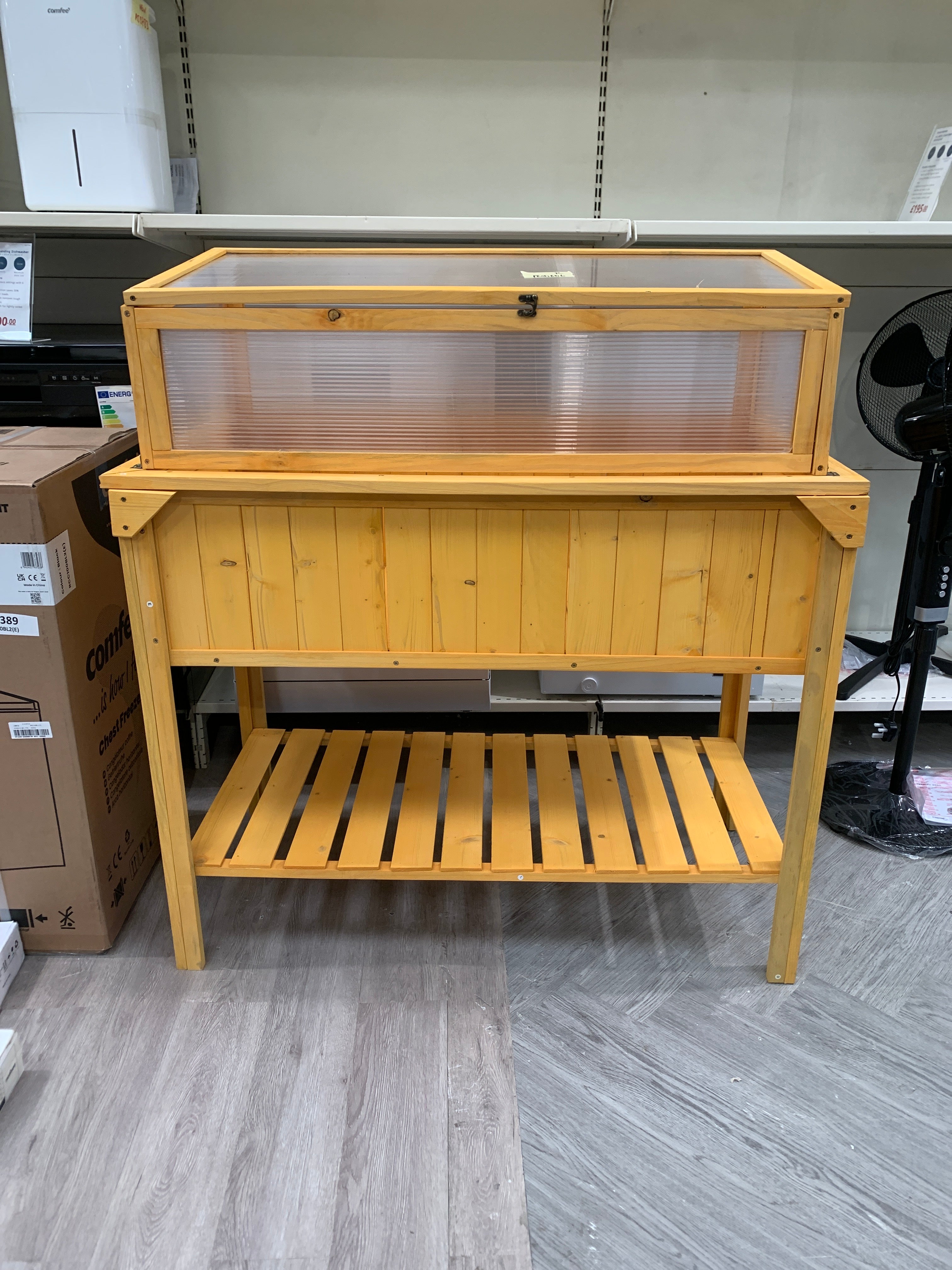 Outdoor Raised Bed Planter Box with Shelf