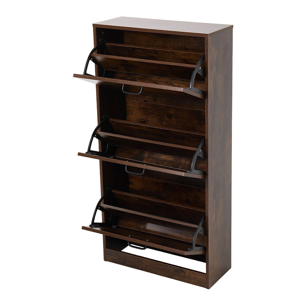 New Wooden Flip Door Shoe Storage Cabinet