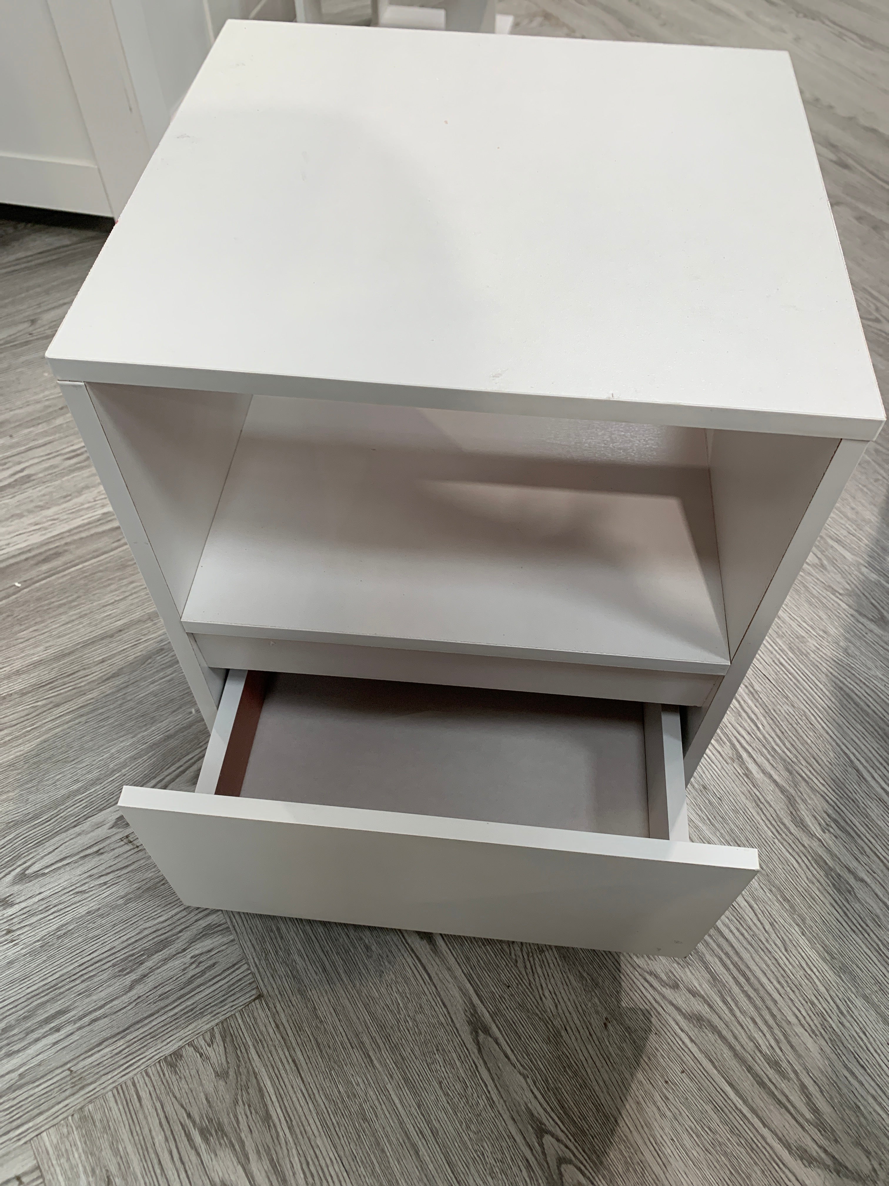 White Bedside Table Cabinet