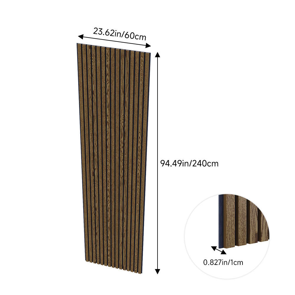 Coffee Brown Acoustic Wall Panels 240cm x 60cm