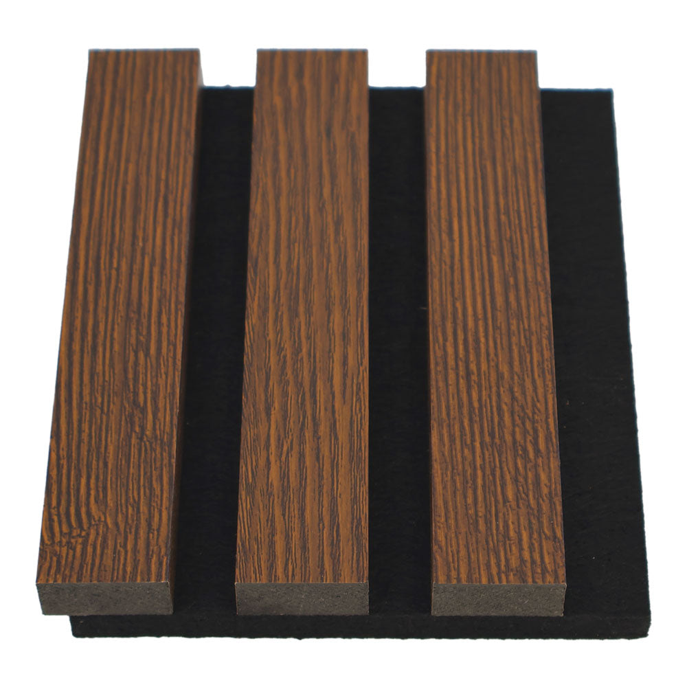 Walnut Acoustic Wall Panels 15cm x 12.5cm