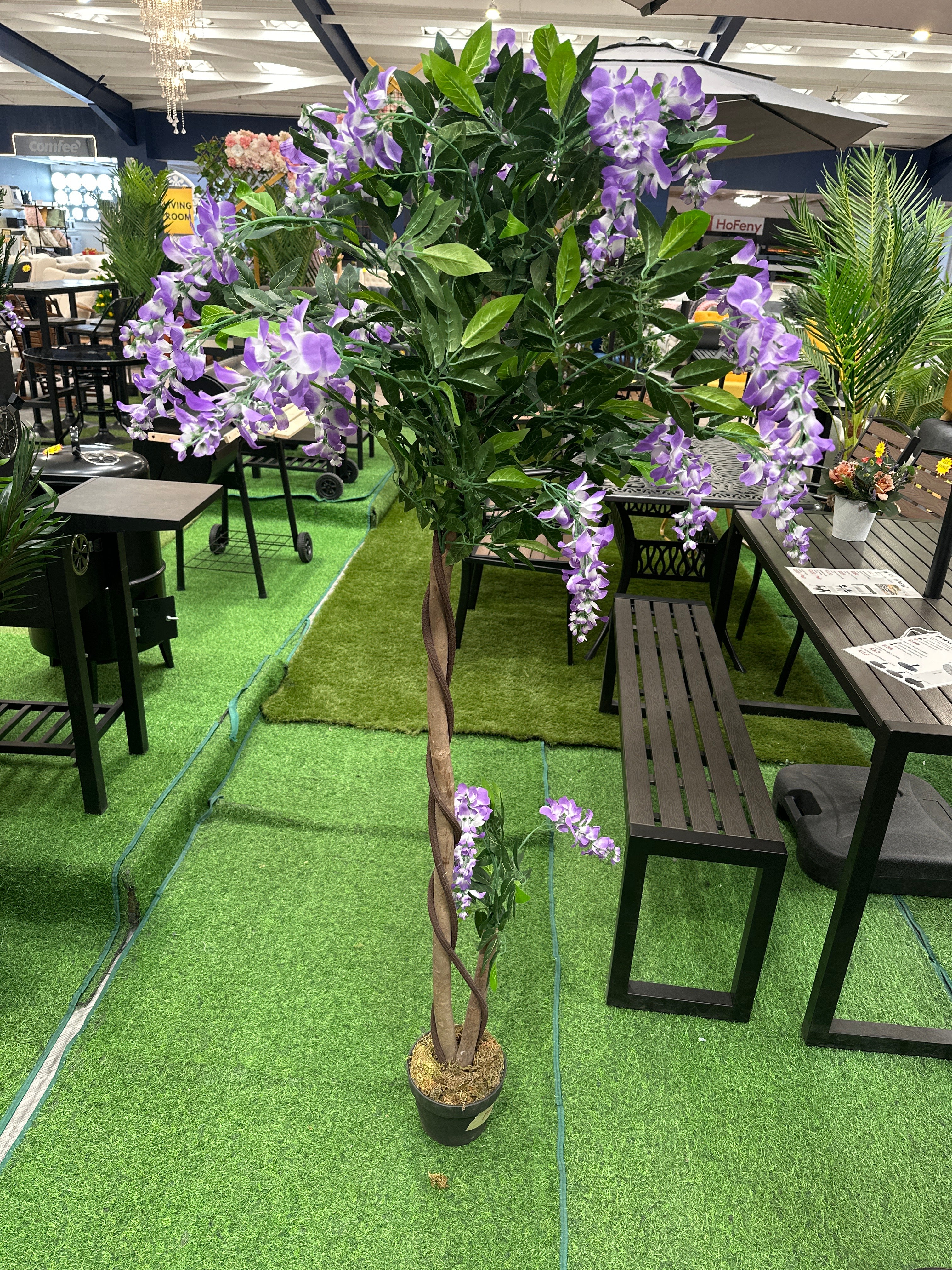 160cm H Large Artificial Realistic Blossom Tree Plant in Pot