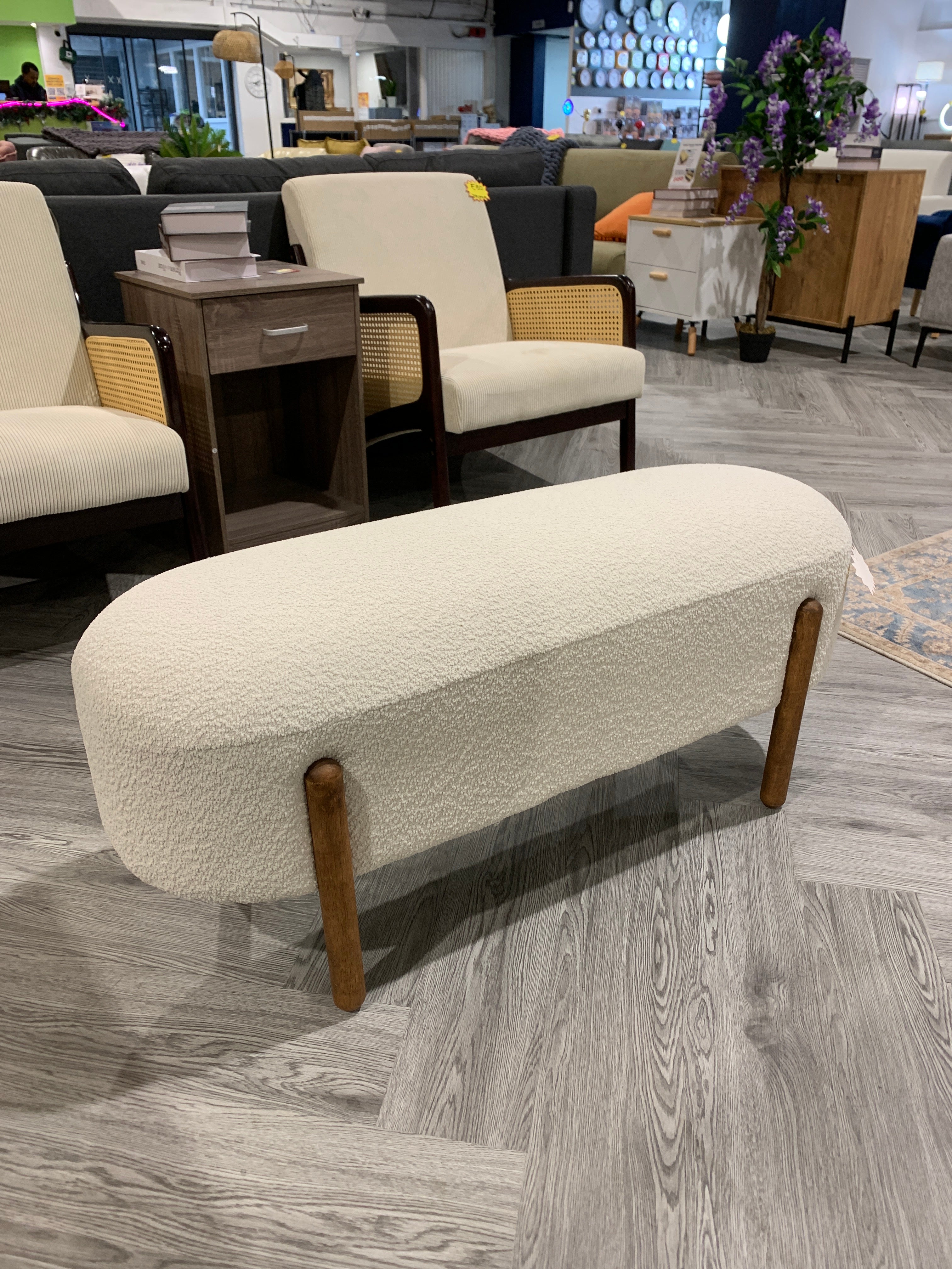 Teddy Contemporary Upholstered Bench