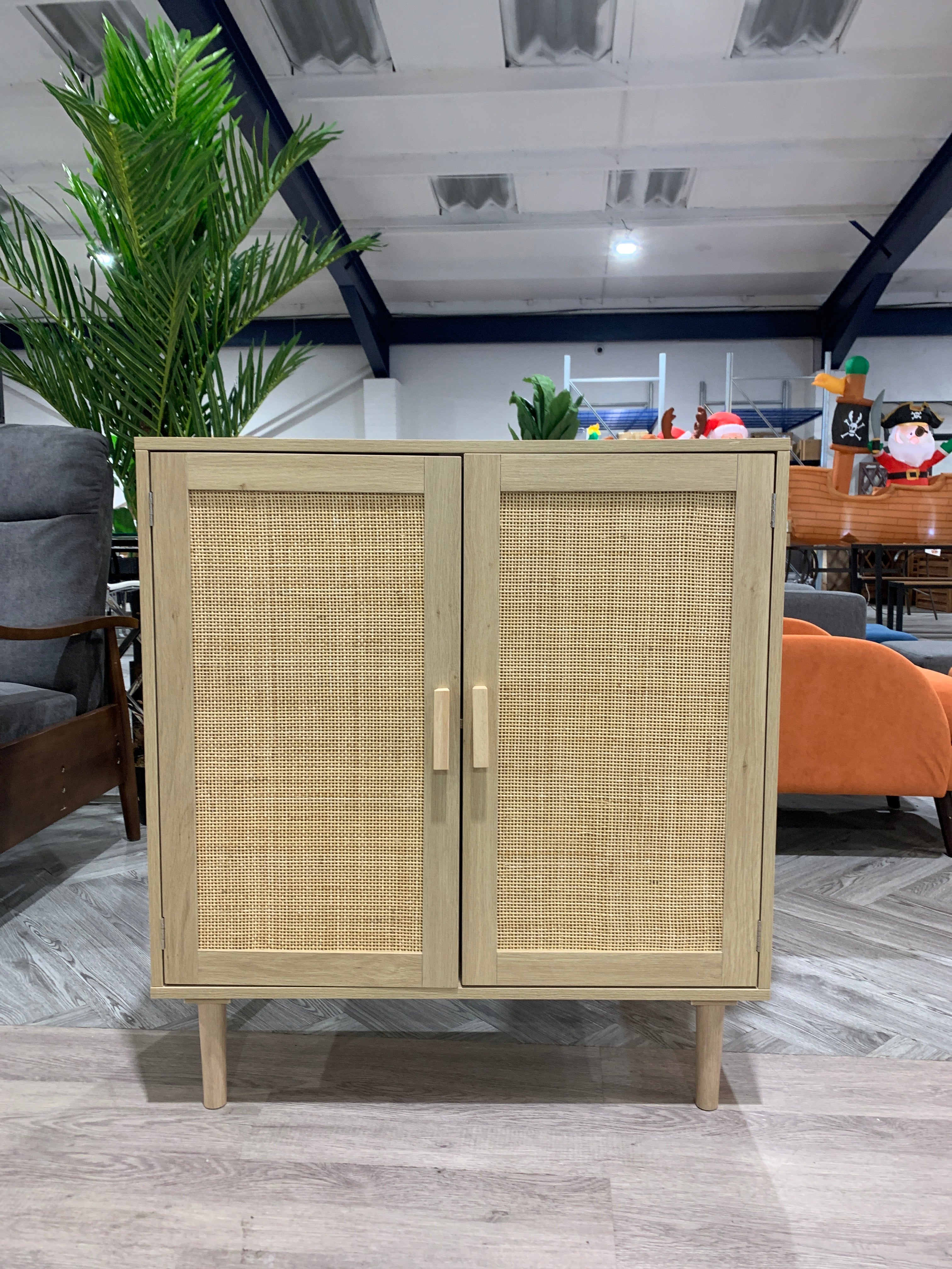 Rattan Sideboard with Double Doors