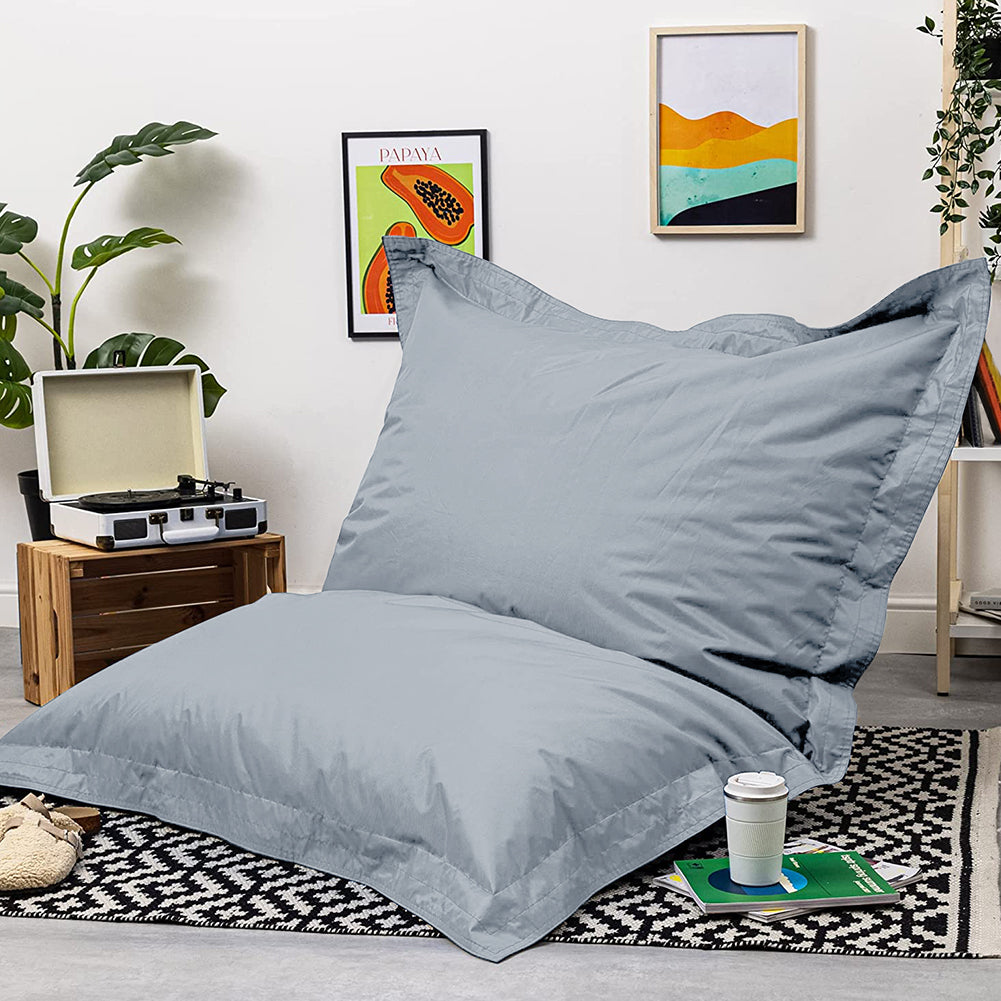 Modern Light Grey Waterproof Bean Bag Chair Cover