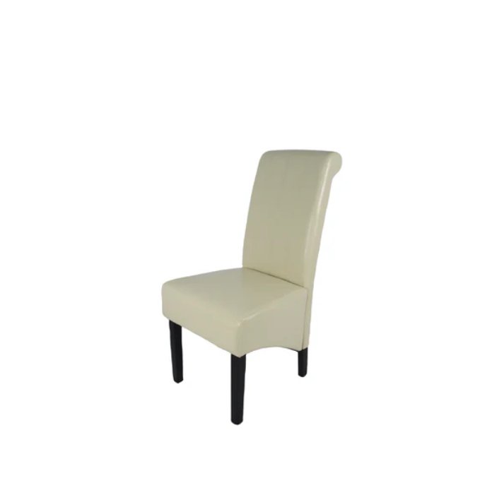 Set of 2 PU Leather Dining Chairs