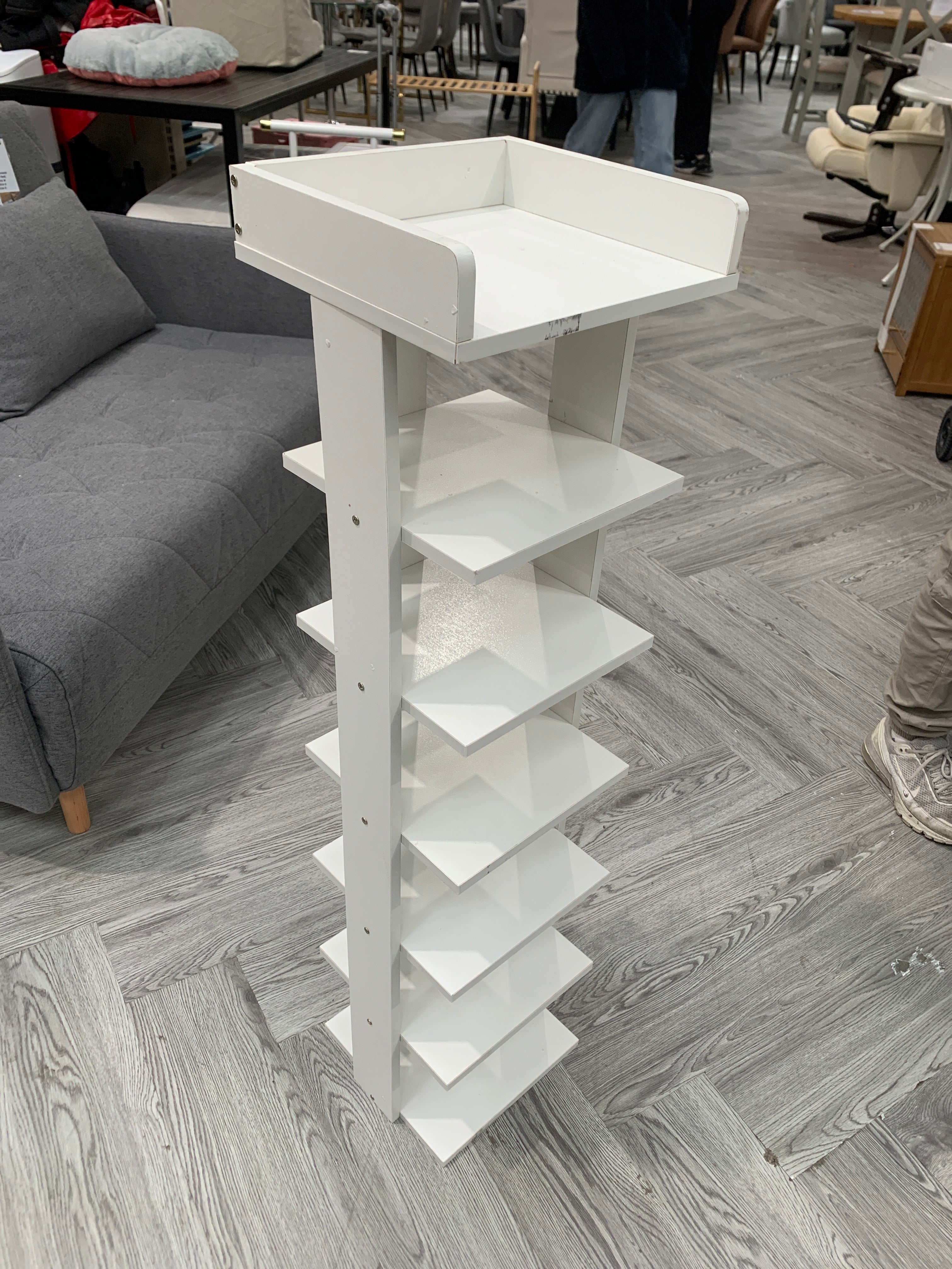 7 Tier MDF Shoe Rack White