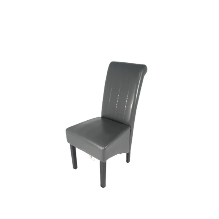 Set of 2 PU Leather Dining Chairs